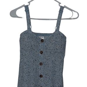 No Boundaries, Light Blue and White flower print Dress, Small